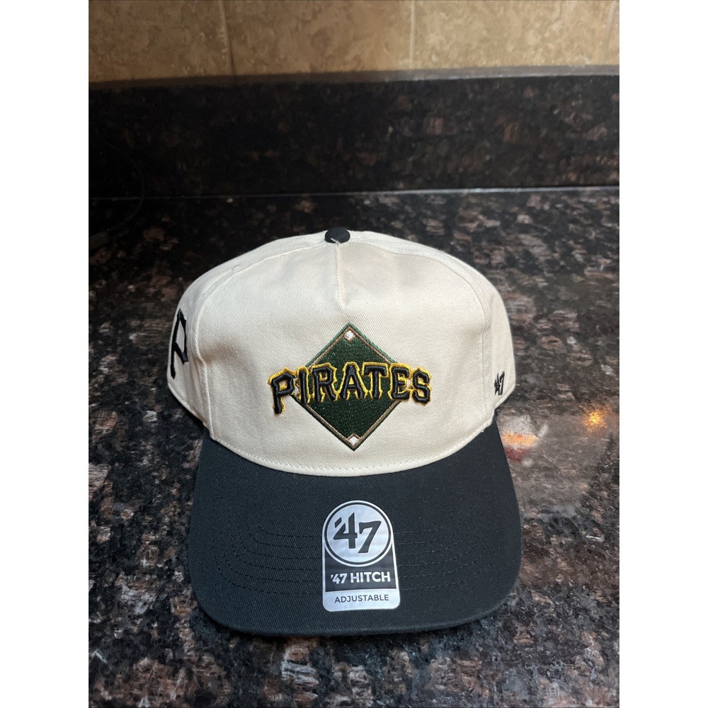 47 PITTSBURGH PIRATES BASE KNOCK HITCH ADJUSTABLE HAT - TAN